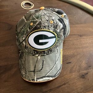 Green Bay Packers Realtree Camouflage StrapBack Hat Cap NFL Apparel
